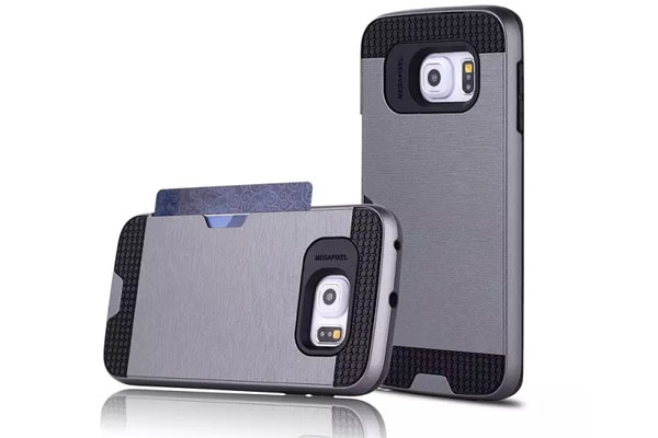 Galaxy S6 edge side slide credit card case 