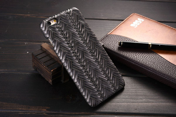 Luxury leather back case for iphone 6