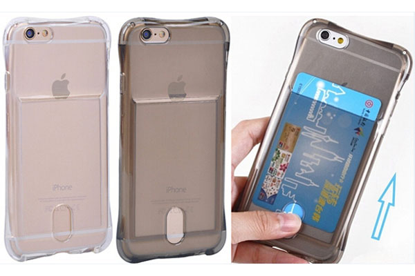 Shock-proof credit card TPU cover for iphone 6/6s 