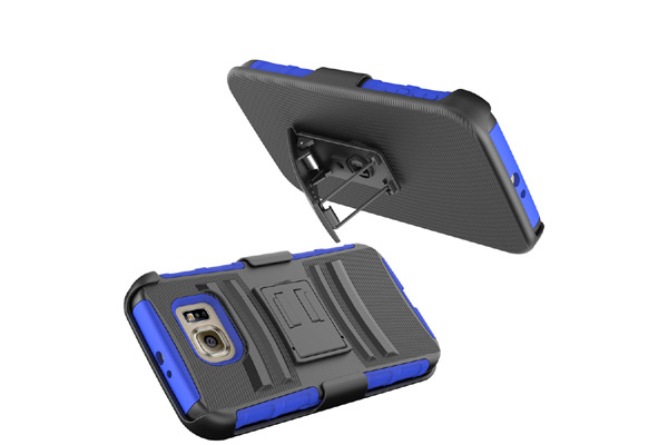 PC+TPU 2 in 1 belt clip case for Galaxy S7