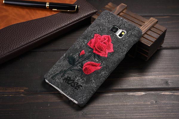 Galaxy Note 5 rose slim leather case