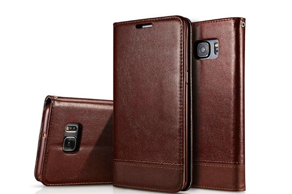 Galaxy S6 edge luxury leather wallet cover 