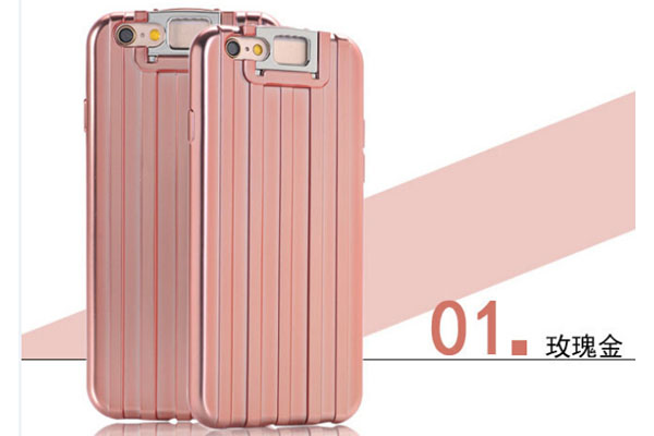 Fashion luggage design TPU soft stand case 