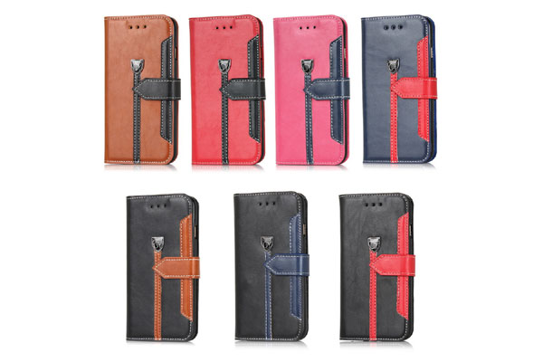 iphone6 leather case with two color