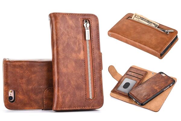 2 in 1 separable wallet leather cover 
