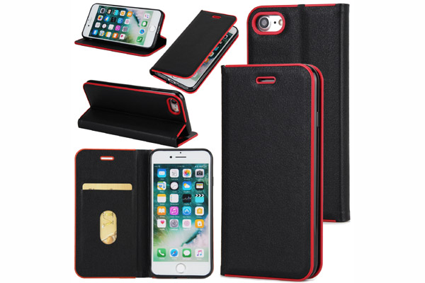 Premium magnet leather cover for iphone 7 