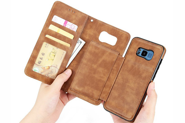 2 IN 1 Wallet leather cover for Samsung S8 S8 Plus 