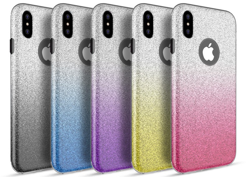 iPhone X glitter case