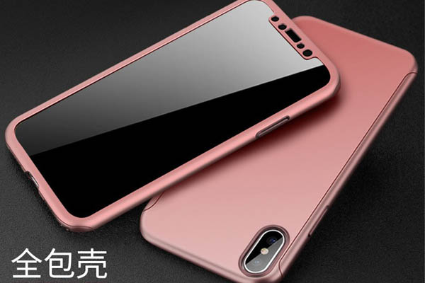 iPhone X 360 Full cover case with tempered glass protector