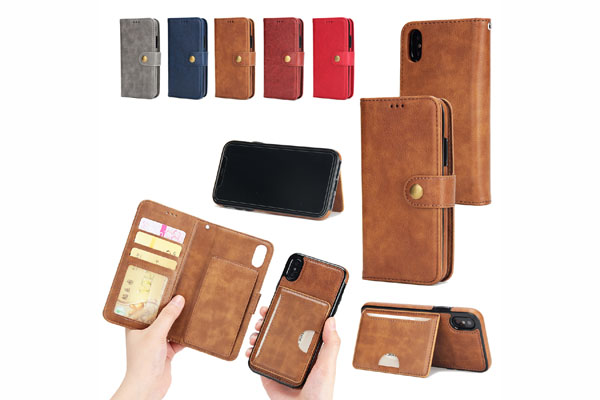 iPhone X seperable wallet leather case
