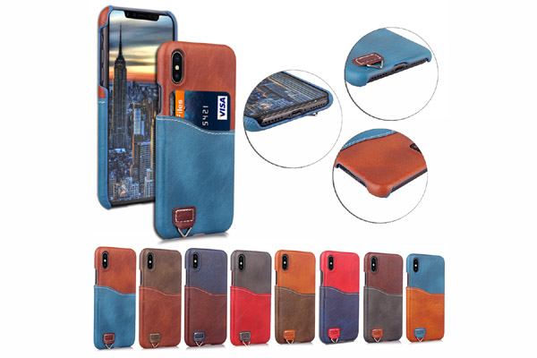 iPhone X Two Tone leather back cover 