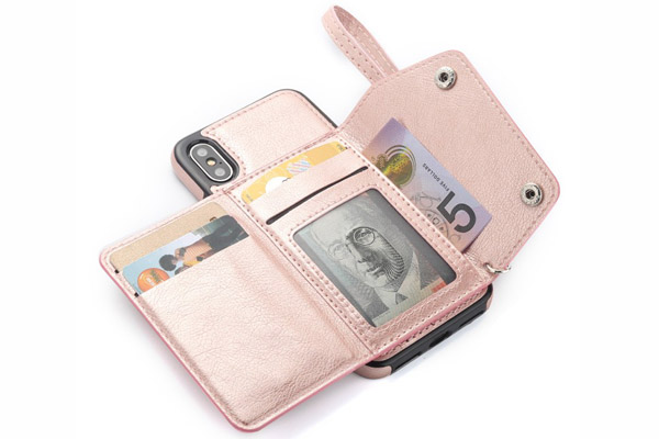 iPhone X Lady style wallet back cover
