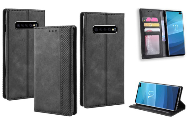 Samsung S10/S10 Plus/S10 Lite Magnet Folio Leather Cover