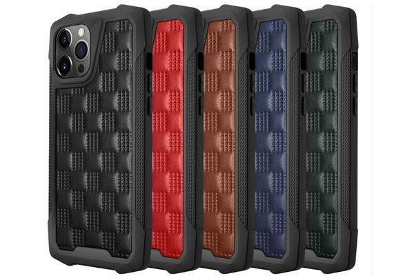 iPhone 12 ShockProof Leather Cover